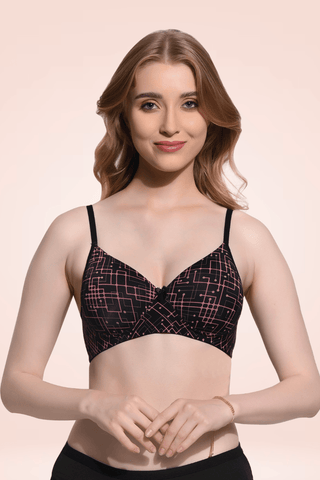 black padded bra