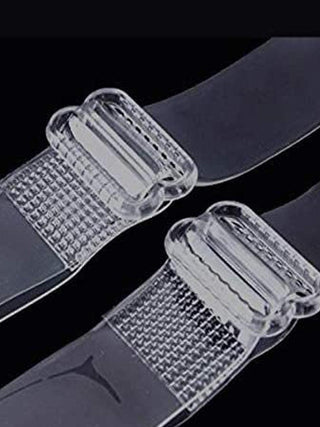 Women Detachable Transparent Bra Straps Plastic Steel Free-Size 2-Pairs - fimsfashion