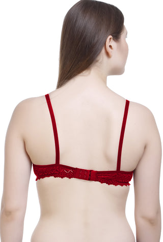 FIMS - Fashion is my style Women's Cotton & Elastane Lightly Padded Non-Wired T-Shirt Bra