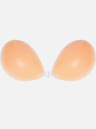 Women Cotton Spandex Boob Tape Camisole Clip-on Silicone Padded Bra Nipple Pasties Free-Size - fimsfashion