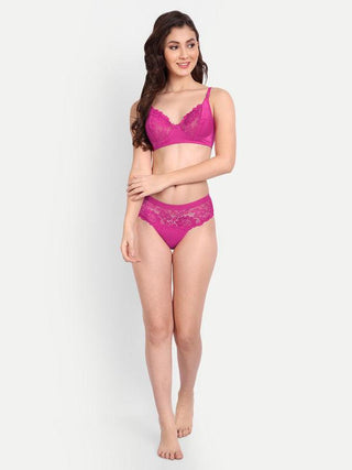 Pink Bra Panty set