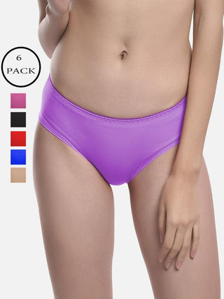 FIMS - Fashion is my style Seamless Panty for Womens, Mid Rise, Satin,  Hipster Panties, Daily Use, Back and Front Coverage, Brief, See Main Image  to